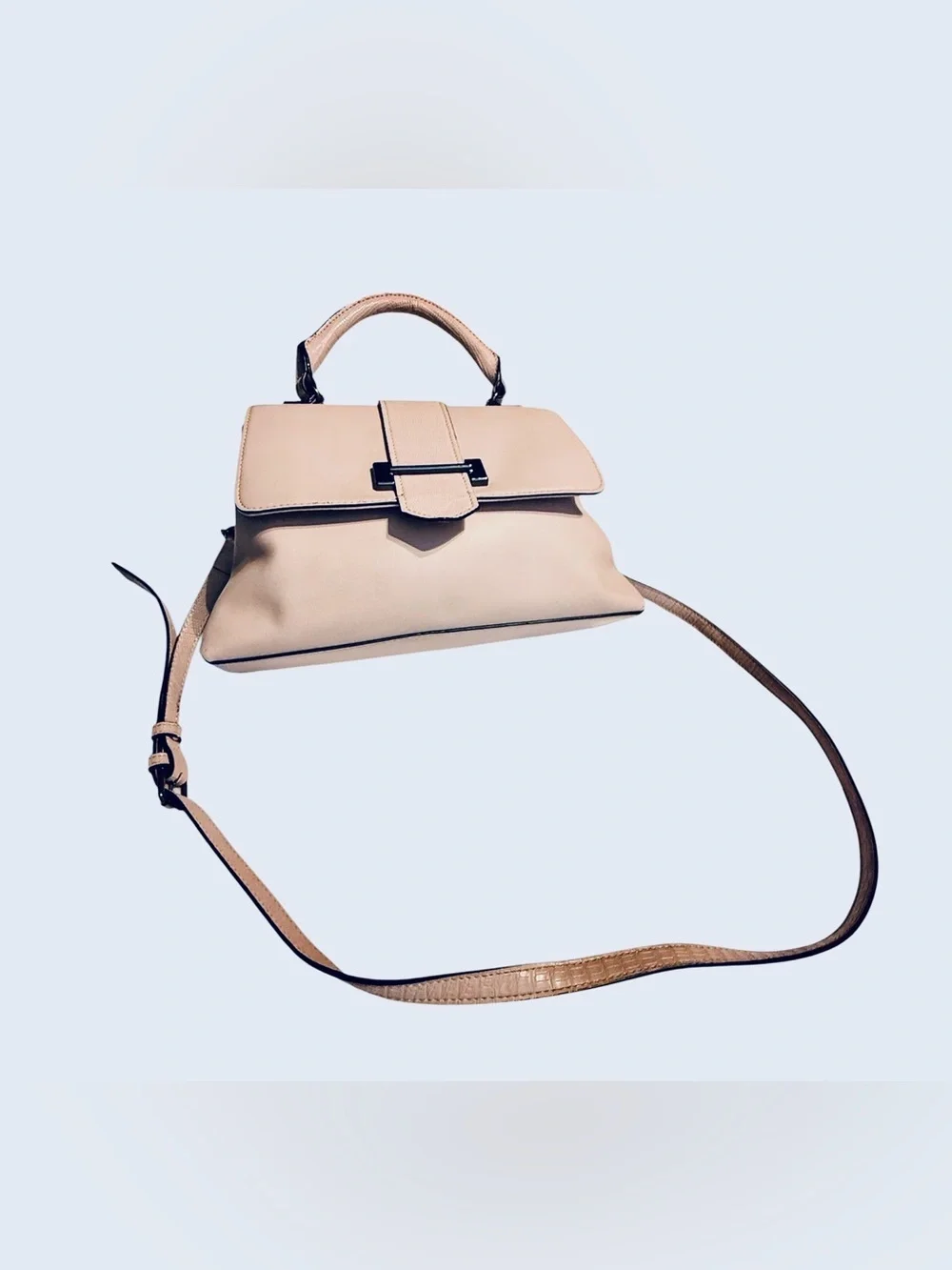 Simply Vera Vera Wang Blush Pink Top Handle Crossbody Satchel